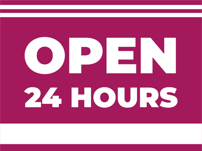 Custom Outdoor Yard Signs Multiple Sizes Twenty Four Hours