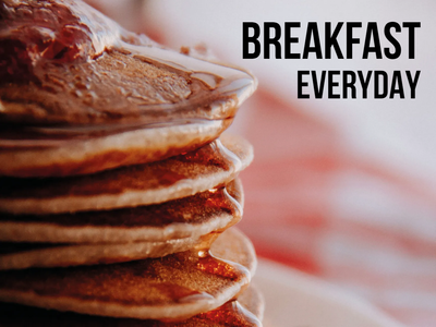 Custom Outdoor Yard Signs Multiple Sizes Breakfast Everyday