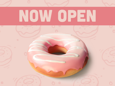 Custom Outdoor Yard Signs Multiple Sizes Donut Now Open