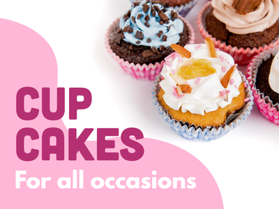 Custom Outdoor Yard Signs Multiple Sizes Cup Cakes