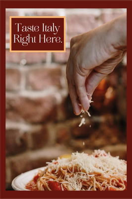 Custom Outdoor Yard Signs Multiple Sizes Taste Italy Here