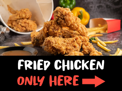 Custom Outdoor Yard Signs Multiple Fried Chicken Here