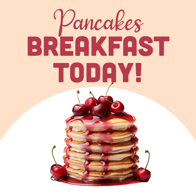 Custom Outdoor Yard Signs Multiple Sizes Pancakes Breakfast Today