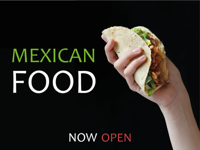 Custom Outdoor Yard Signs Multiple Sizes Mexican Food