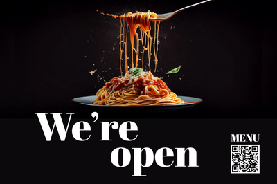 Custom Outdoor Yard Signs Multiple Sizes Pasta Restaurant