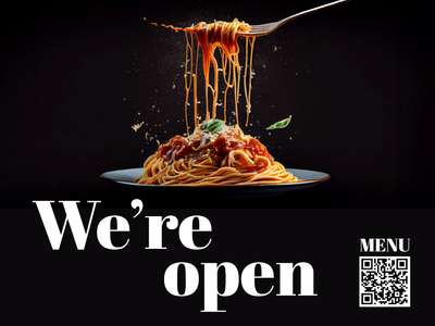 Custom Outdoor Yard Signs Multiple Sizes Pasta Restaurant