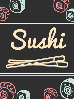 Custom Outdoor Yard Signs Multiple Sizes Sushi Restaurant