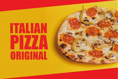 Custom Outdoor Yard Signs Multiple Sizes Italian Pizza Original