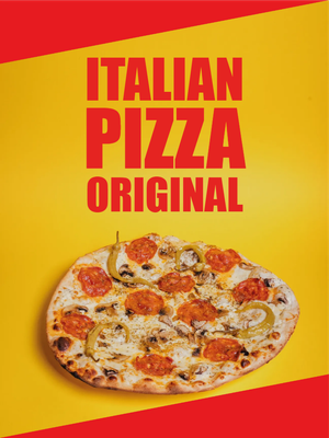Custom Outdoor Yard Signs Multiple Sizes Italian Pizza Original