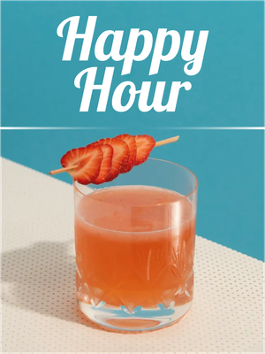 Custom Outdoor Yard Signs Multiple Sizes Happy Hour