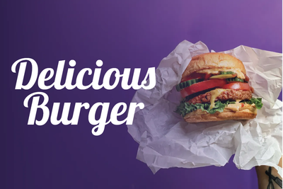 Custom Outdoor Yard Signs Multiple Sizes Delicious Burger