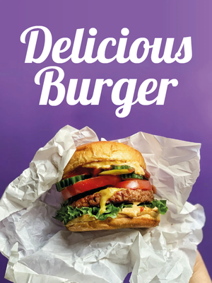 Custom Outdoor Yard Signs Multiple Sizes Delicious Burger