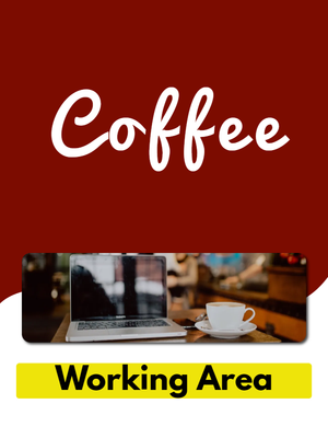 Custom Outdoor Yard Signs Multiple Sizes Coffee Working Area