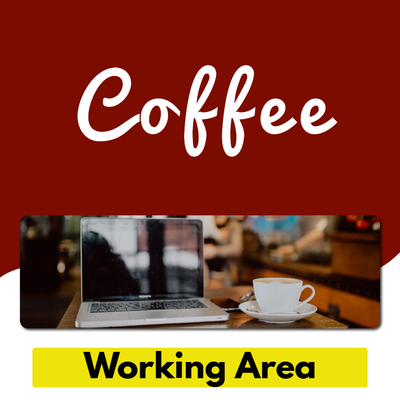 Custom Outdoor Yard Signs Multiple Sizes Coffee Working Area