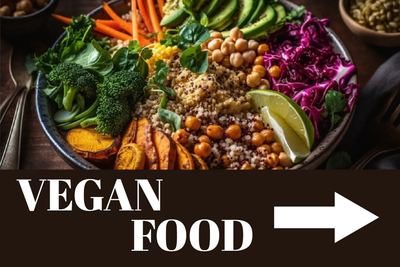 Custom Outdoor Yard Signs Multiple Sizes Vegan Food