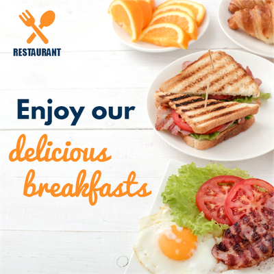Custom Outdoor Yard Signs Multiple Sizes Delicious Breakfast