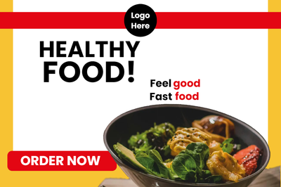 Custom Outdoor Yard Signs Multiple Sizes Healthy Good Food