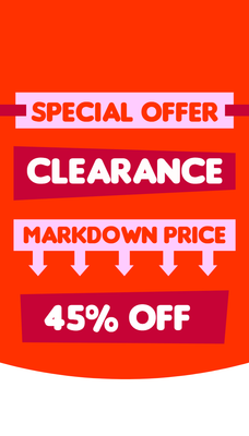 Custom Retail Cards Multiple Sizes Special Offer Clearance
