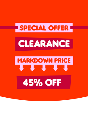 Custom Retail Cards Multiple Sizes Special Offer Clearance
