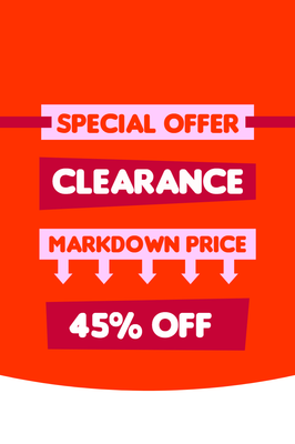 Custom Retail Cards Multiple Sizes Special Offer Clearance