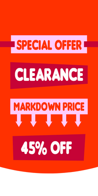 Custom Retail Cards Multiple Sizes Special Offer Clearance