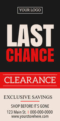 Custom Retail Cards Multiple Sizes Last Chance