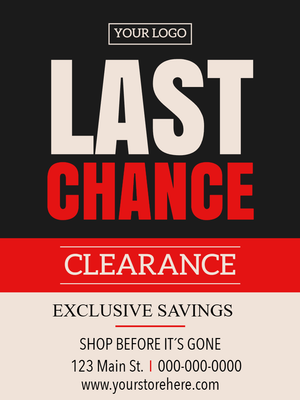 Custom Retail Cards Multiple Sizes Last Chance