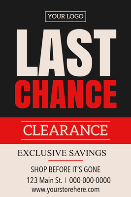 Custom Retail Cards Multiple Sizes Last Chance
