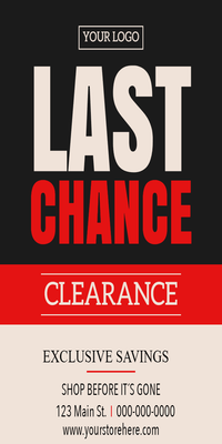 Custom Retail Cards Multiple Sizes Last Chance