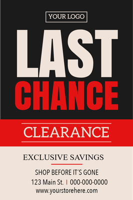 Custom Retail Cards Multiple Sizes Last Chance