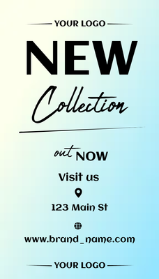 Custom Retail Cards Multiple Sizes New Collection