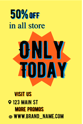 Custom Retail Cards Multiple Sizes Today Only