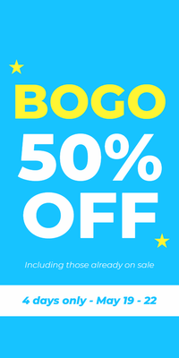 Custom Retail Cards Multiple Sizes BOGO 50% Off