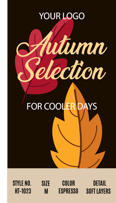 Custom Retail Cards Multiple Sizes Fall Favorites