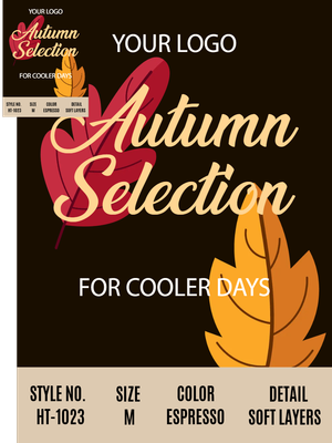 Custom Retail Cards Multiple Sizes Fall Favorites