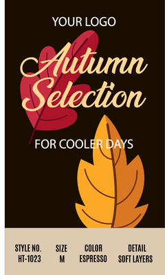 Custom Retail Cards Multiple Sizes Fall Favorites