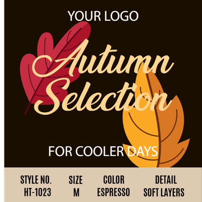Custom Retail Cards Multiple Sizes Fall Favorites