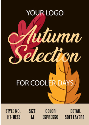 Custom Retail Cards Multiple Sizes Fall Favorites
