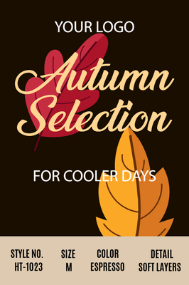 Custom Retail Cards Multiple Sizes Fall Favorites