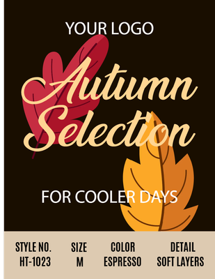 Custom Retail Cards Multiple Sizes Fall Favorites