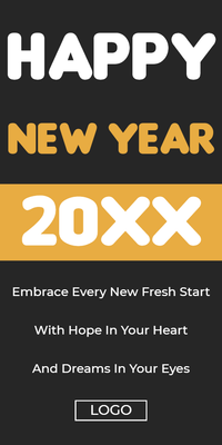 Custom Retail Cards Multiple Sizes New Year