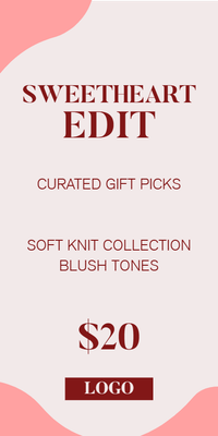 Custom Retail Cards Multiple Sizes Valentine's Day