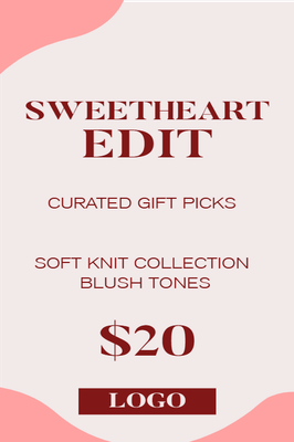 Custom Retail Cards Multiple Sizes Valentine's Day