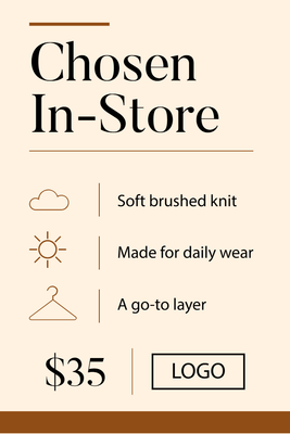 Custom Retail Cards Multiple Sizes Staff Favorite