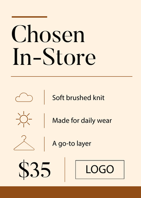 Custom Retail Cards Multiple Sizes Staff Favorite
