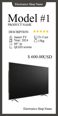 Custom Retail Cards Multiple Sizes Compare Models