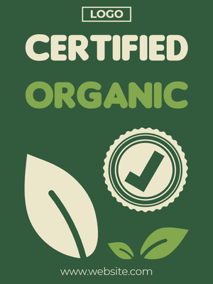 Custom Retail Cards Multiple Sizes Certified Organic
