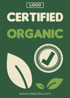Custom Retail Cards Multiple Sizes Certified Organic