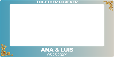 Custom Outdoor Selfie Frames Multiple Sizes Together Forever