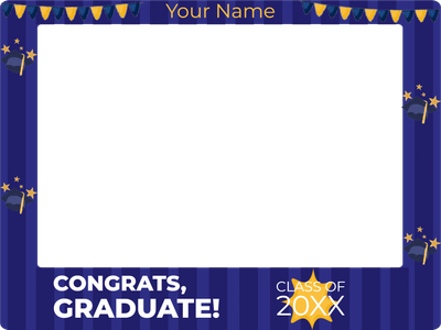 Custom Outdoor Selfie Frames Multiple Sizes Congrats 20XX